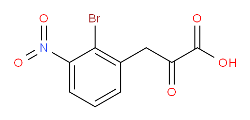 3-(2-bromo-3-nitrophenyl)-2-oxopropanoic acid