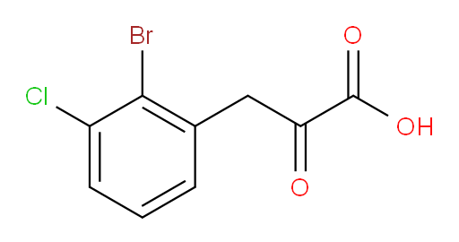 3-(2-bromo-3-chlorophenyl)-2-oxopropanoic acid