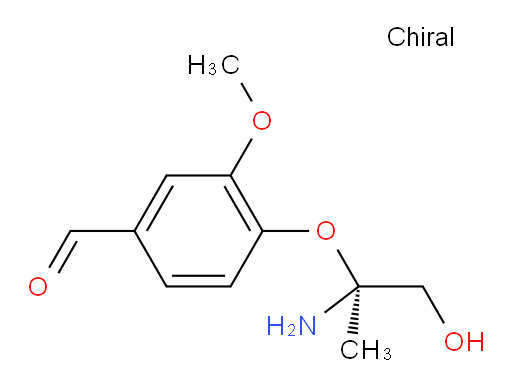 (S)-4-((2-amino-1-hydroxypropan-2-yl)oxy)-3-methoxybenzaldehyde