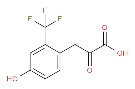 3-(4-hydroxy-2-(trifluoromethyl)phenyl)-2-oxopropanoic acid