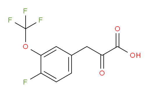 3-(4-fluoro-3-(trifluoromethoxy)phenyl)-2-oxopropanoic acid