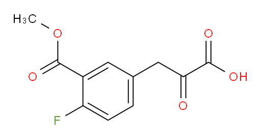 3-(4-fluoro-3-(methoxycarbonyl)phenyl)-2-oxopropanoic acid