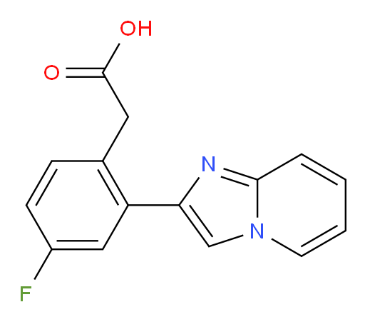 2-(4-fluoro-2-(imidazo[1,2-a]pyridin-2-yl)phenyl)acetic acid