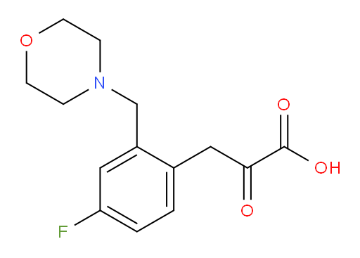 3-(4-fluoro-2-(morpholinomethyl)phenyl)-2-oxopropanoic acid