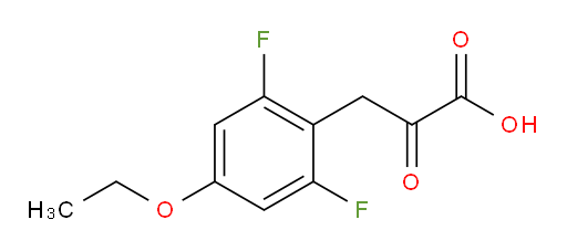 3-(4-ethoxy-2,6-difluorophenyl)-2-oxopropanoic acid
