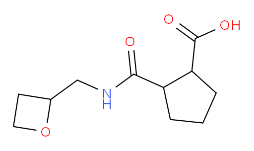 2-((oxetan-2-ylmethyl)carbamoyl)cyclopentanecarboxylic acid