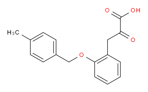 3-(2-((4-methylbenzyl)oxy)phenyl)-2-oxopropanoic acid