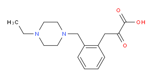 3-(2-((4-ethylpiperazin-1-yl)methyl)phenyl)-2-oxopropanoic acid