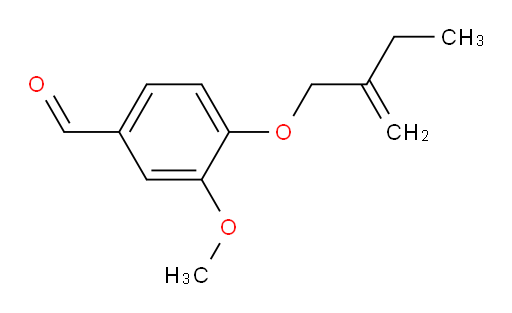 3-methoxy-4-(2-methylenebutoxy)benzaldehyde