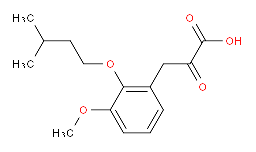 3-(2-(isopentyloxy)-3-methoxyphenyl)-2-oxopropanoic acid