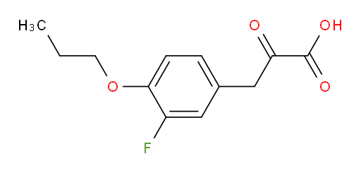3-(3-fluoro-4-propoxyphenyl)-2-oxopropanoic acid