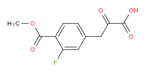 3-(3-fluoro-4-(methoxycarbonyl)phenyl)-2-oxopropanoic acid