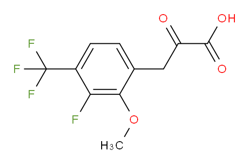 3-(3-fluoro-2-methoxy-4-(trifluoromethyl)phenyl)-2-oxopropanoic acid
