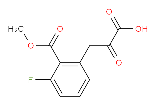 3-(3-fluoro-2-(methoxycarbonyl)phenyl)-2-oxopropanoic acid