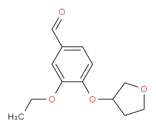 3-ethoxy-4-((tetrahydrofuran-3-yl)oxy)benzaldehyde