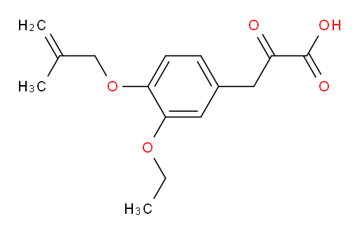 3-(3-ethoxy-4-((2-methylallyl)oxy)phenyl)-2-oxopropanoic acid
