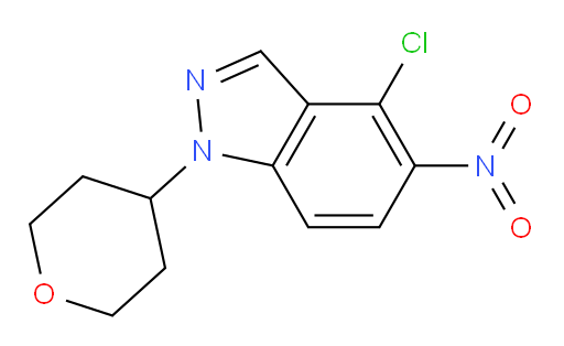 4-chloro-5-nitro-1-(tetrahydro-2H-pyran-4-yl)-1H-indazole