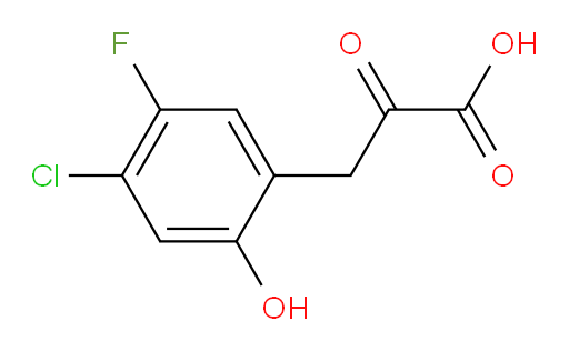 3-(4-chloro-5-fluoro-2-hydroxyphenyl)-2-oxopropanoic acid