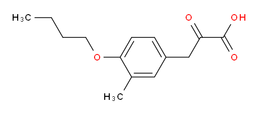 3-(4-butoxy-3-methylphenyl)-2-oxopropanoic acid
