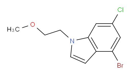 4-bromo-6-chloro-1-(2-methoxyethyl)-1H-indole