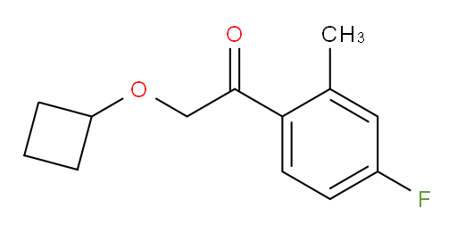 2-cyclobutoxy-1-(4-fluoro-2-methylphenyl)ethanone