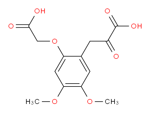 3-(2-(carboxymethoxy)-4,5-dimethoxyphenyl)-2-oxopropanoic acid