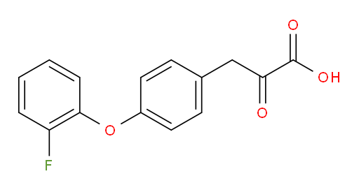 3-(4-(2-fluorophenoxy)phenyl)-2-oxopropanoic acid
