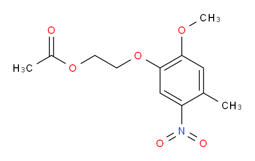 2-(2-methoxy-4-methyl-5-nitrophenoxy)ethyl acetate