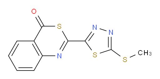 2-(5-(methylthio)-1,3,4-thiadiazol-2-yl)-4H-benzo[d][1,3]thiazin-4-one