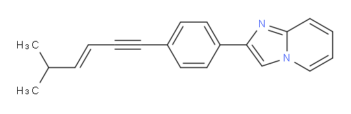 (E)-2-(4-(5-methylhex-3-en-1-yn-1-yl)phenyl)imidazo[1,2-a]pyridine