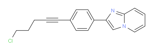 2-(4-(5-chloropent-1-yn-1-yl)phenyl)imidazo[1,2-a]pyridine