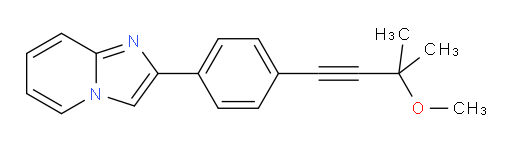 2-(4-(3-methoxy-3-methylbut-1-yn-1-yl)phenyl)imidazo[1,2-a]pyridine