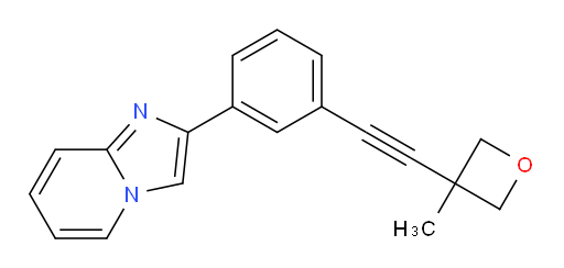 2-(3-((3-methyloxetan-3-yl)ethynyl)phenyl)imidazo[1,2-a]pyridine