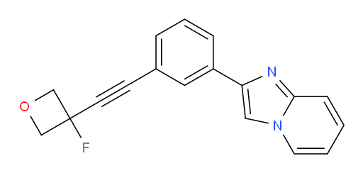 2-(3-((3-fluorooxetan-3-yl)ethynyl)phenyl)imidazo[1,2-a]pyridine