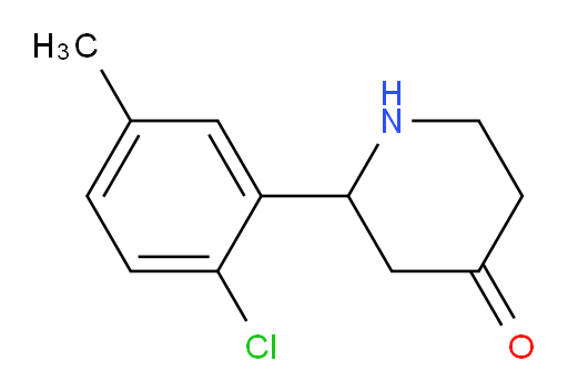 2-(2-chloro-5-methylphenyl)piperidin-4-one