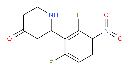 2-(2,6-difluoro-3-nitrophenyl)piperidin-4-one