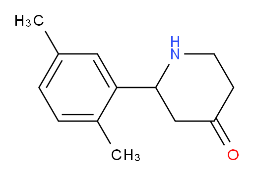 2-(2,5-dimethylphenyl)piperidin-4-one