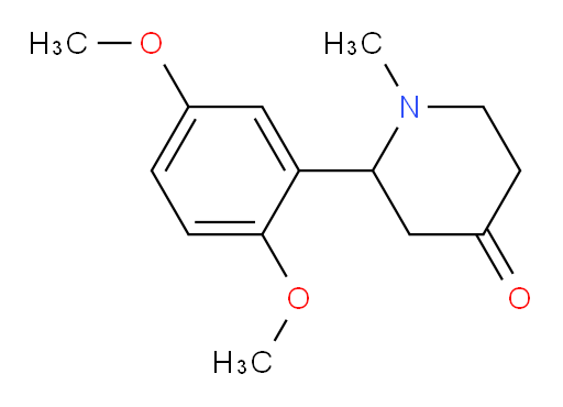 2-(2,5-dimethoxyphenyl)-1-methylpiperidin-4-one