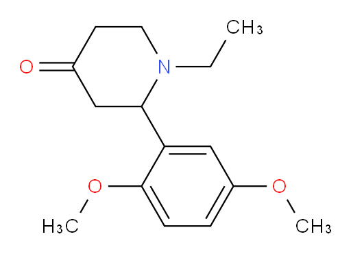 2-(2,5-dimethoxyphenyl)-1-ethylpiperidin-4-one