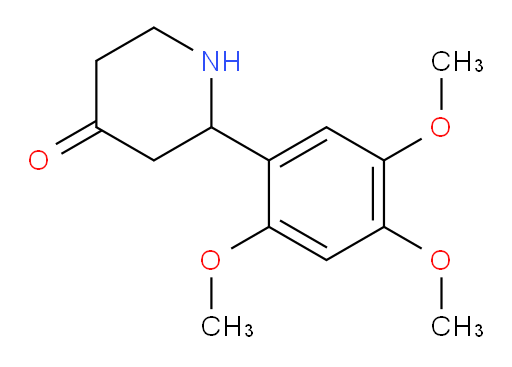 2-(2,4,5-trimethoxyphenyl)piperidin-4-one
