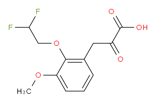 3-(2-(2,2-difluoroethoxy)-3-methoxyphenyl)-2-oxopropanoic acid