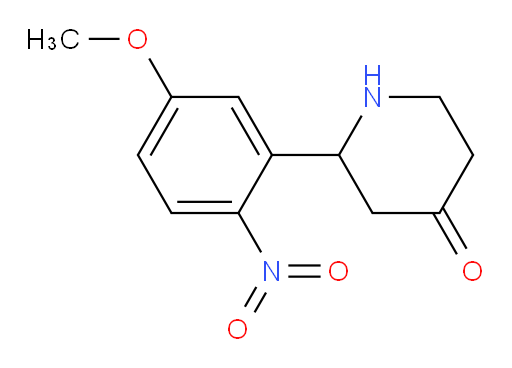 2-(5-methoxy-2-nitrophenyl)piperidin-4-one