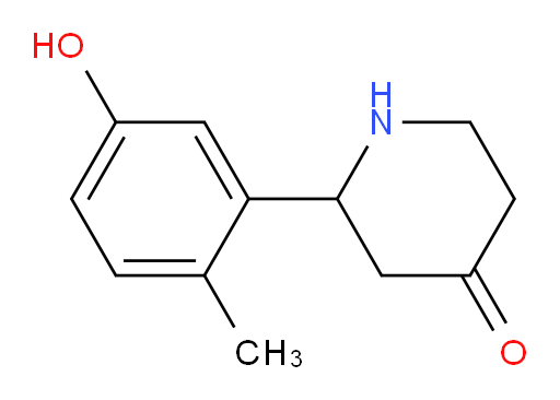 2-(5-hydroxy-2-methylphenyl)piperidin-4-one