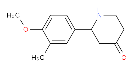 2-(4-methoxy-3-methylphenyl)piperidin-4-one