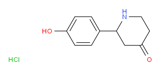 2-(4-hydroxyphenyl)piperidin-4-one hydrochloride