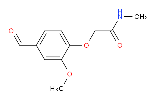 2-(4-formyl-2-methoxyphenoxy)-N-methylacetamide