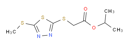 isopropyl 2-((5-(methylthio)-1,3,4-thiadiazol-2-yl)thio)acetate