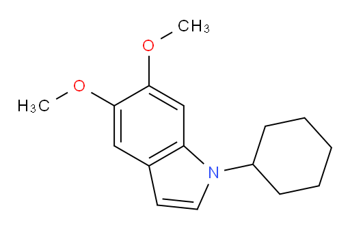 1-cyclohexyl-5,6-dimethoxy-1H-indole