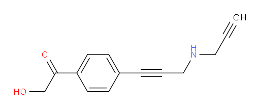 2-hydroxy-1-(4-(3-(prop-2-yn-1-ylamino)prop-1-yn-1-yl)phenyl)ethanone