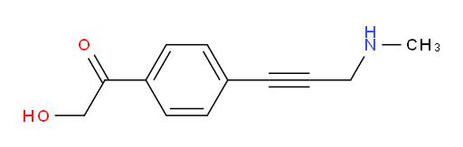 2-hydroxy-1-(4-(3-(methylamino)prop-1-yn-1-yl)phenyl)ethanone